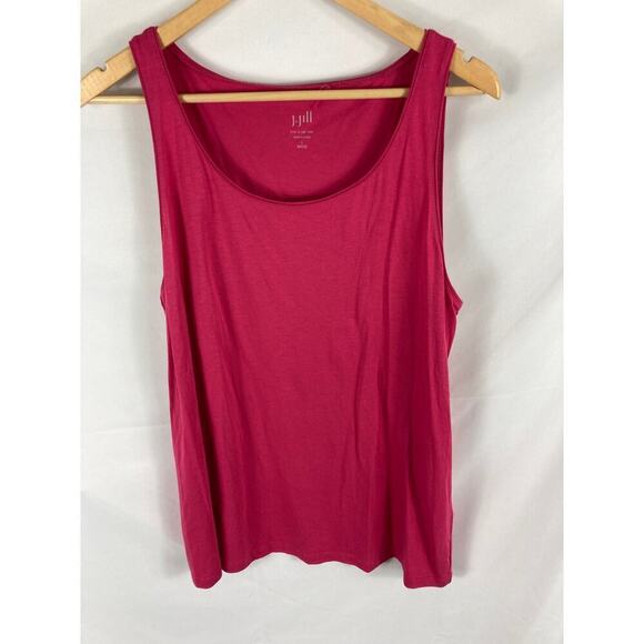 J Jill Easy A Line Tank Pink Size L Petite - Picture 1 of 6